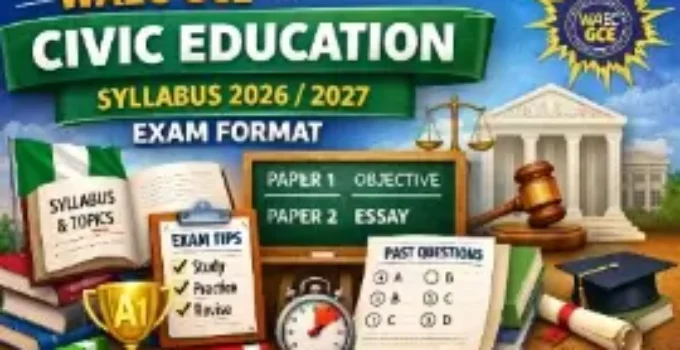 WAEC GCE Civic Education Syllabus 2026/2027 Exam Format