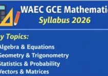 WAEC GCE Mathematics Syllabus 2026 Topics